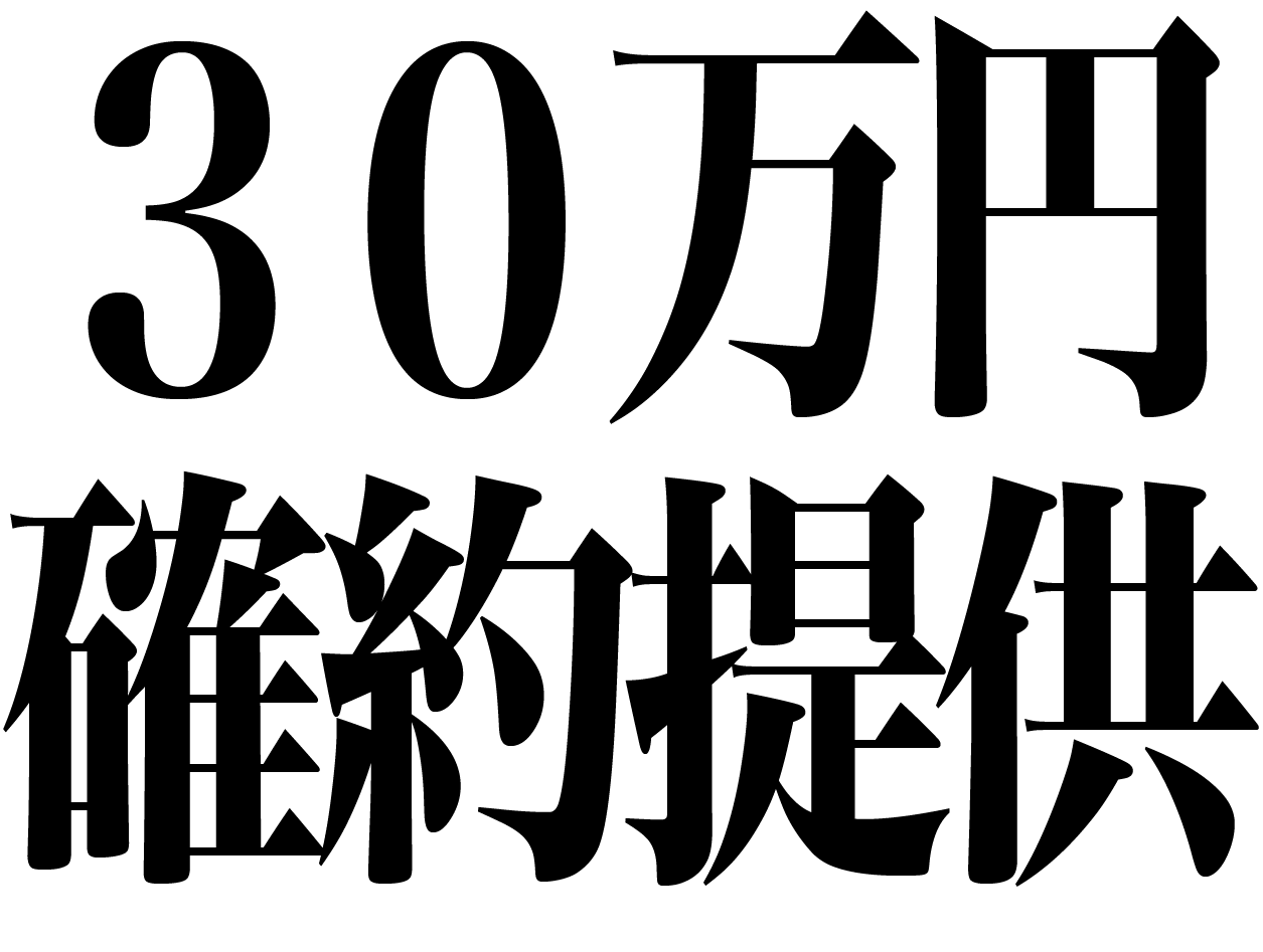 ３０万円確約提供